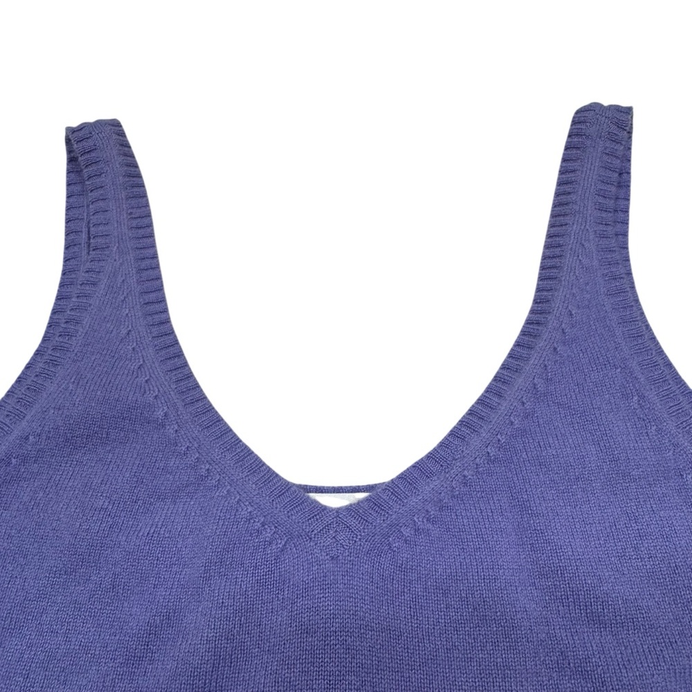 Bloomingdale’s Collection Fifty Nine Cashmere Tank Top Y2K Knit  S Preppy Layers - Picture 5 of 9